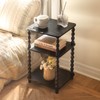 Fultyle Side Table, Small End Table with Storage Shelf, Vintage