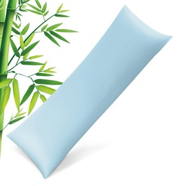 Pillowcases Body Size,Cooling Viscose Pillow Cases with Zipper Closure, Cool & Breathable Pillow Cover for Hot Sleepers and Night Sweats, 20" x 54"
