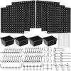 Hicarer 90 Pcs Pegboard Kit Include 6 Pcs 12 x