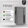 premitem Men's Small Mini Wallet Slim Wallet with Coin Compartment
