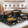 UMETRE pots and Pans Set, Nonstick Cookware Set Detachable Handle,