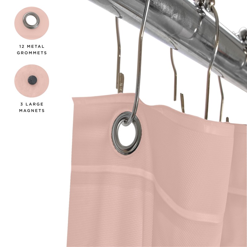 Bath Bliss 2 Pack PVC Heavy Weight Shower Curtain Liner