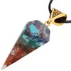 BIRLD Orgonite Natural Stone Necklace, Healing, Purification, Power Stone, Love
