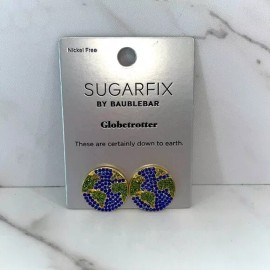 BaubleBar NEW Baublebar sugarfix nickel free globetrotter globe world earrings