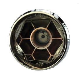 Alcoa Wheels 33mm Chrome Direct Screw On Hex Lug Nut Cover with Flange for hub Covers