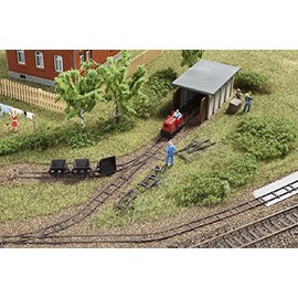 Auhagen 43700 Narrow Gauge Railway Set Replica with Engine Shed Modelling Kit