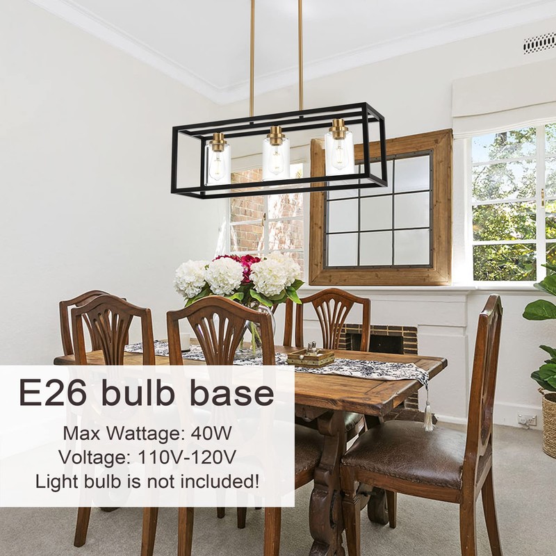 MELUCEE Dining Room Light, Island Lights for Kitchen Modern Chandeliers