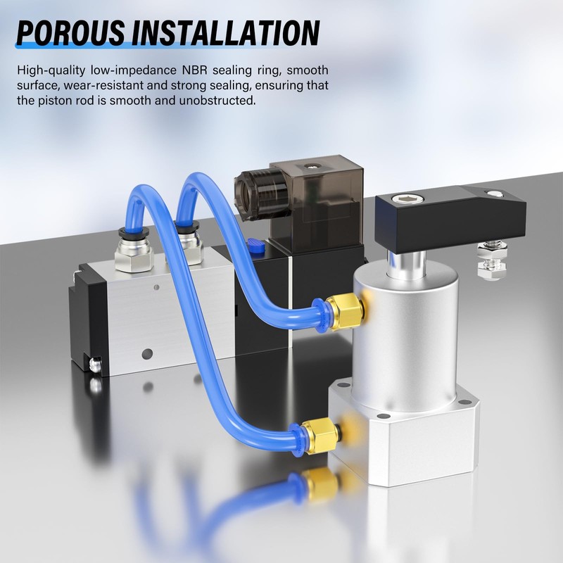 TAILONZ PNEUMATIC Right-Turn Cylinder Pneumatic Rotation Angle of 90 Degrees,
