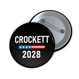 Jasmine Crockett 2028 Button Texas Congresswomen Democrat President Collectibles (3 Inch)