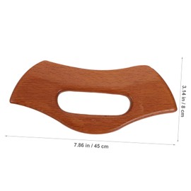 Anneome Ergonomic Wooden Gua Sha Scraping Plate for Face Body Labor Saving Facial Massage Tool to Circulation Skin Portable Beauty Scraper for Home and Outdoor Use