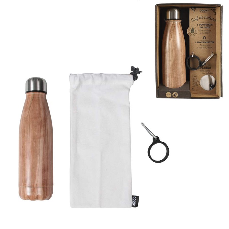 CMP Isothermal Flask Set with Floral Design, Metal-Stainless Steel