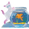 Glass Baron Fish Bowl Fishbowl Kitty Figurine