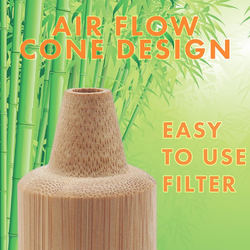 Ayrlume Personal Bamboo Smoke Air Filter Triple Pack - Odor