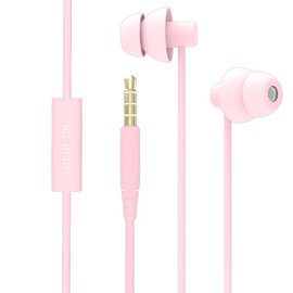 Auriculares insonorizados para dormir, auriculares suaves con aislamiento de ruido para dormir, noche, insomnio, dormir de lado, ronquidos, viajes, meditación y relajación (rosa claro)