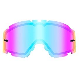 O'NEAL Motocross Goggles Replacement Parts Motorcycle Enduro Lens for Maximum Light Transmission 100% UV Protection Guaranteed Anti-Fog Vision B-30 Goggle Spare Lens Radium Blue One Size