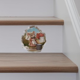 Laundry Mouse - Mouse Hole Wall Sticker