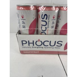 Phocus Grapefruit Caffeinated Energy Sparkling Water 11.5 fl oz 08-12/ 23