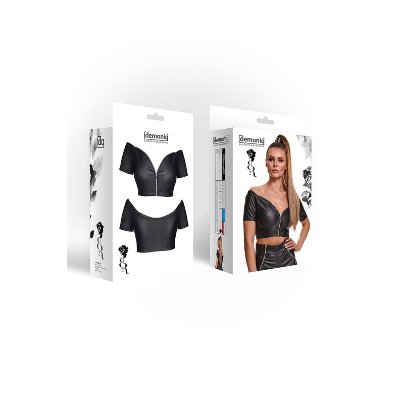 Demoniq Black Rose 2.0 Marina Top Black Einheitsgröße