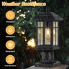 Brilvibera Solar Post Lights 2 Packs, Waterproof Post Lantern with