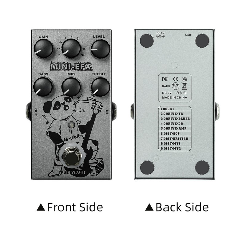 M-VAVE Electric Effects Pedals Heavy Metal Electric Guitar Overload Distortion