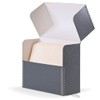 Gaylord Archival Blue/Grey Document Storage Box with Flip-Top Lid -