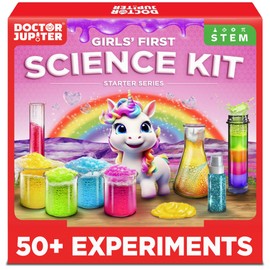 Doctor Jupiter Science Experiments Kit for Girls Ages 4+ | Gift for 4-5-6-7-8 Years Old Girls | STEM Toys | 50+ Experiments Starter Series