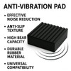 4 Pack Heavy-Duty Anti-Vibration Pads – Solid Rubber 4"x4"x1" |