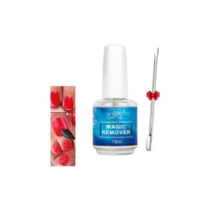 Kit Remover Magic Jr+ Empujador Retiro De Uñas Acrílicas Gel