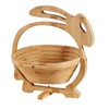 GMMH Bamboo Fruit Bowl Decorative Folding Hare Motif