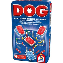 Schmidt Spiele 51428 Dog Game in Metal Tin, Colourful
