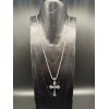 Trend Cross delicate Necklace 28'' Stainless Steel