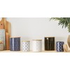 DII Kitchen Ceramics Collection, Canister Set, Mixed Print, Nautical Blue,