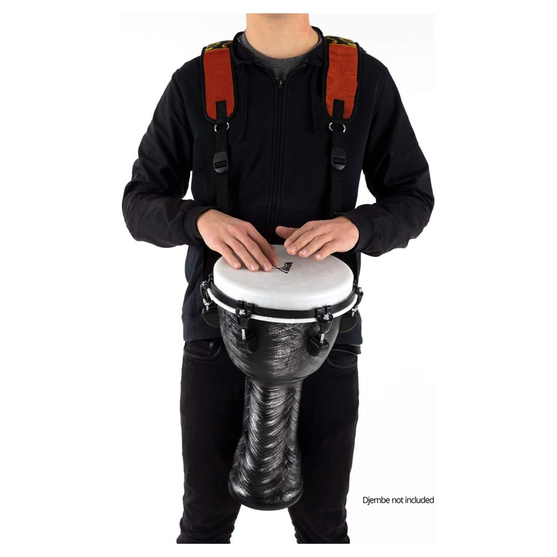 XDrum Djembe Eco Shoulder Strap for Hanging Djembes with 2