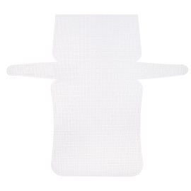 sourcing map 4Pcs Plastic Mesh Canvas Sheet 6 Count 50cm/ 20 inch for Crochet Bag Making Crossbody Bag Blank Canvas for Embroidery, Knit Crochet Mesh, White