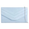 fi9 Ladies Stylish Suede Envelope Style Bridal Wedding Evening Clutch