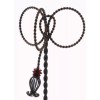LAREDO Triple Ring Towel Holder, Metal Tassel & Rope Design-22"H.