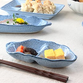 cerapockke Hitokiln Divided Side Dish 3.8 inches (9.7 cm), Made in Japan, Setoyaki, Classic Product, 2 Dishes (Small), Small Plates, Medium Plates, Small Bowls, Divider Plates, Sauce Plates, Restaurant Plates, Lunch Plates, 2 Dishes