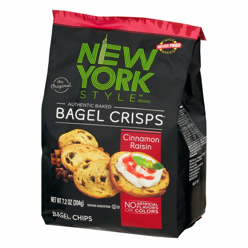 New York Style Bagel Crisps CINNAMON RAISIN, 7.2 Ounce -(Pack