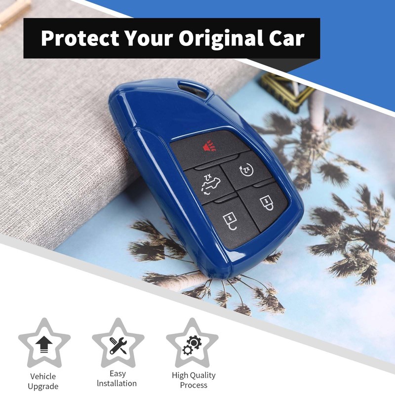 Voodonala for Chevy Silverado 2022-2024 ZR2 Key Fob Cover Case