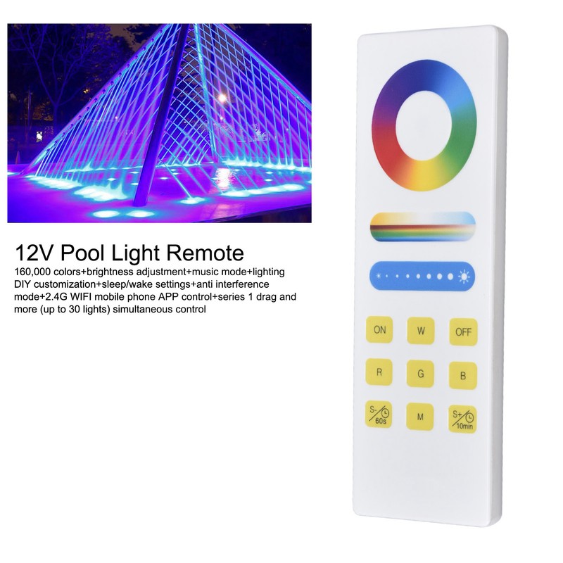 Underwater Light Remote Control 2.4G Prevent Interference Pool Light APP