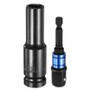 HARFINGTON Deep 6-Point Impact Socket 1/2" Drive 11mm Metric Socket
