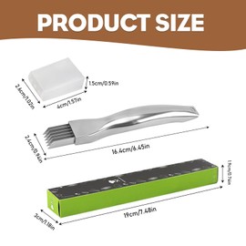 Yuqilin Vegetable Slicer, Vegetable Grater, Vegetable Slicer & Slicer, Spring Onion Slicer, Stainless Steel Scallion Slicer, Multifunctional Grater, Fruit and Vegetable Cutter for Slicing Fruit and