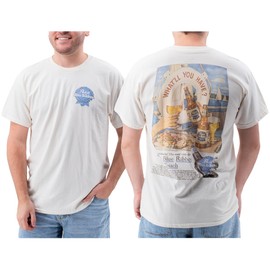 Ripple Junction Pabst Blue Ribbon What'll You Have? Vintage Ad Men's Graphic T-Shirt Natural Large