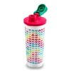 Guateplast Set de 3 Vasos con Tapa de Plástico