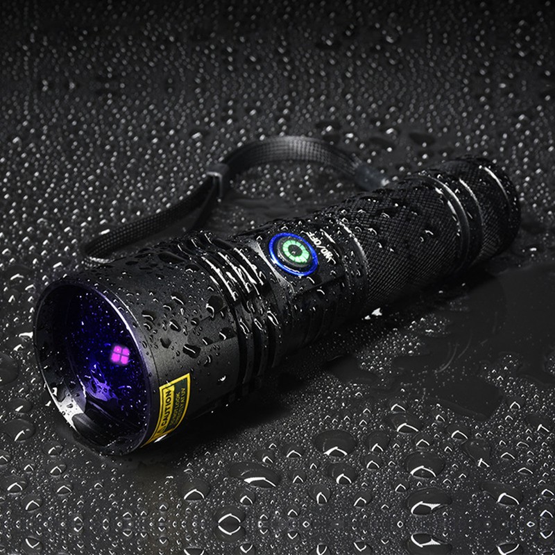 SV50 20W 365nm Flashlight Rechargeable Blacklight Flashlight for Detecting Forged