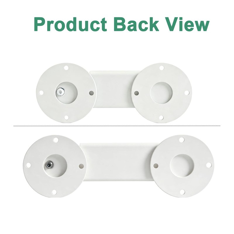 2 Pack 9" Flip Gate Latch Lock with Padlock Hole,Matte