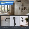 Hibbent All Metal 1 Pack Shower Head Flow Control Valve,