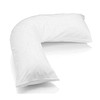 Orthopedic V-Shaped Pillow with Pillowcase Extra Filled Hollow Fiber Extra