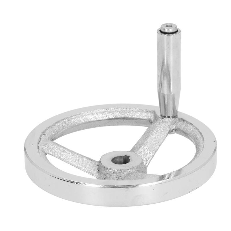 3 Spoke Hand Wheel with Revolving Handle Cast Iron Round