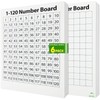 Lincia 6-Pack Double-Sided Dry Erase Number Chart for Classroom 9x12